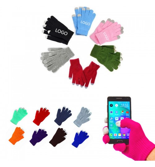Knitting Touch Screen Precise Touching Strip Gloves